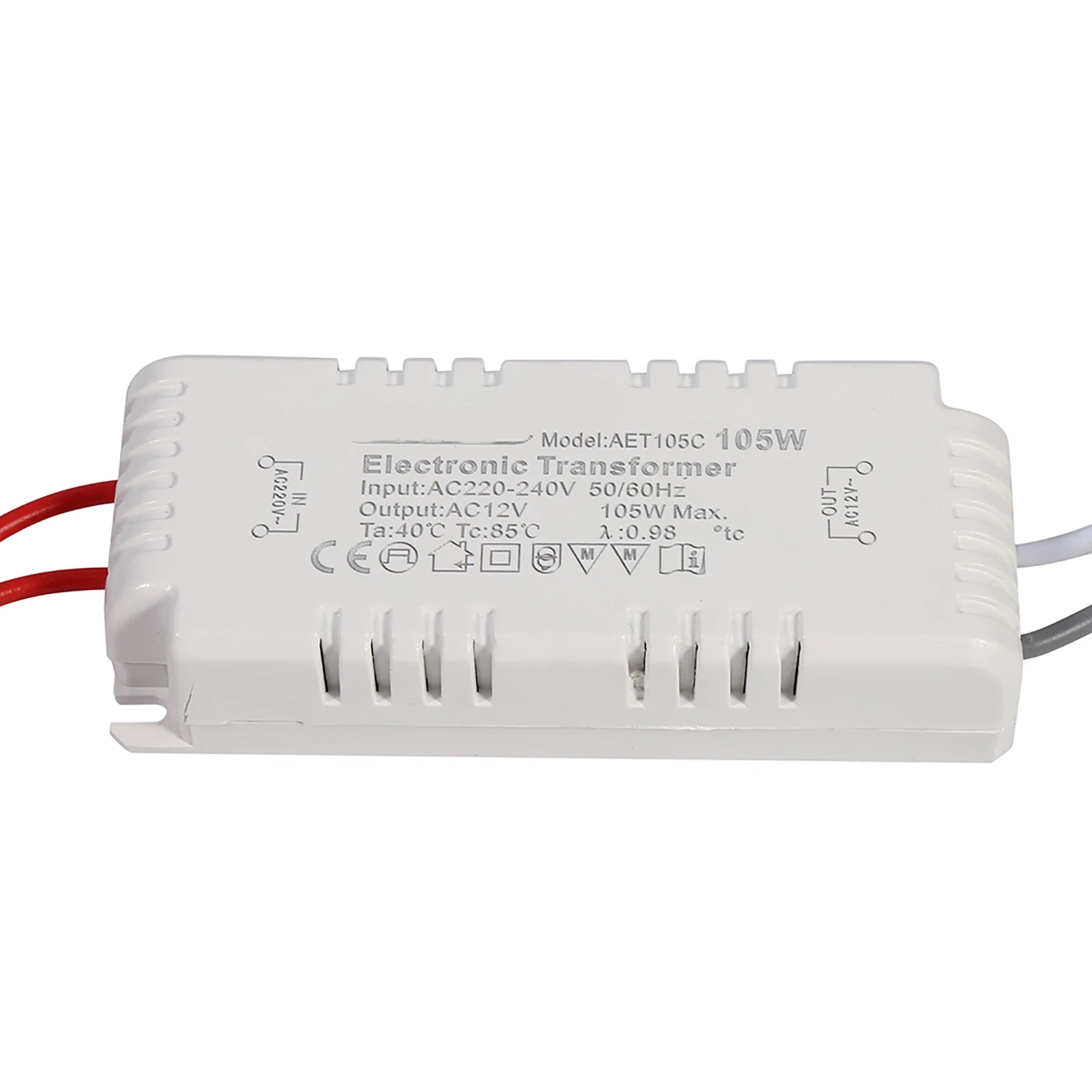 전자 변압기 디밍 가능 할로겐 램프 전구 드라이버, 전원 공급 장치, 전압 변압기 컨버터, 105W, 220V-12V
