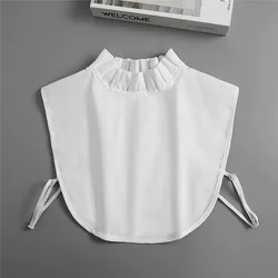 Elegant Vintage Lace Detachable Collar (Cotton White)