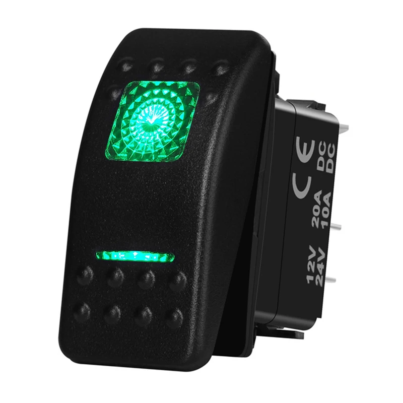 12V 20A Spst/On-Off, Dpdt/ (On)-Off-(On) Interruttore A Bilanciere Pulsante Normale Impermeabile Ip68 Accessori Auto Per Auto Per Carling Contura 4 X4