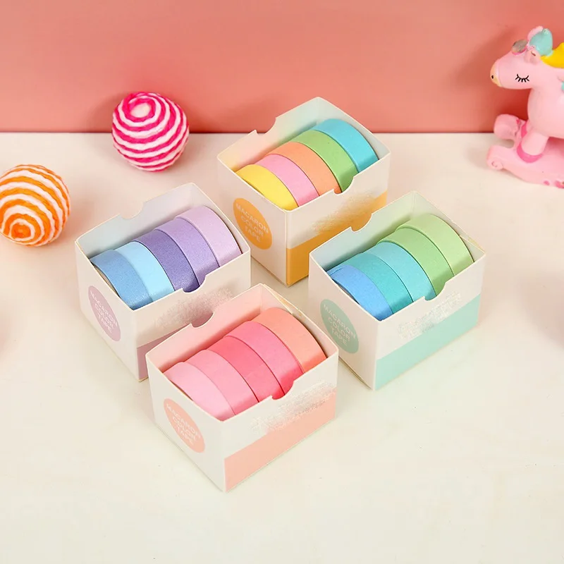 Colorful Washi Tape Set for Crafts and Stationery
