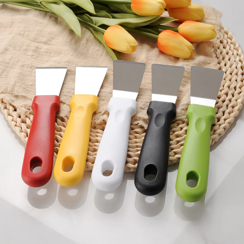 Kitchen Grease Shovel Refrigerator Defrosting Shovel Stainless Steel Lampblack Cleaning Knives Range Hood Cleaning Tool Scraper