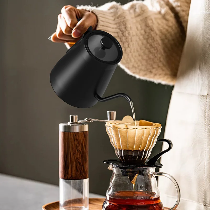 110V/220V Electric Kettle Gooseneck Jug Hand Brew Coffee Pot Thermo Pot Temperature-Control Heating Water Bottle Smart Teapot 4