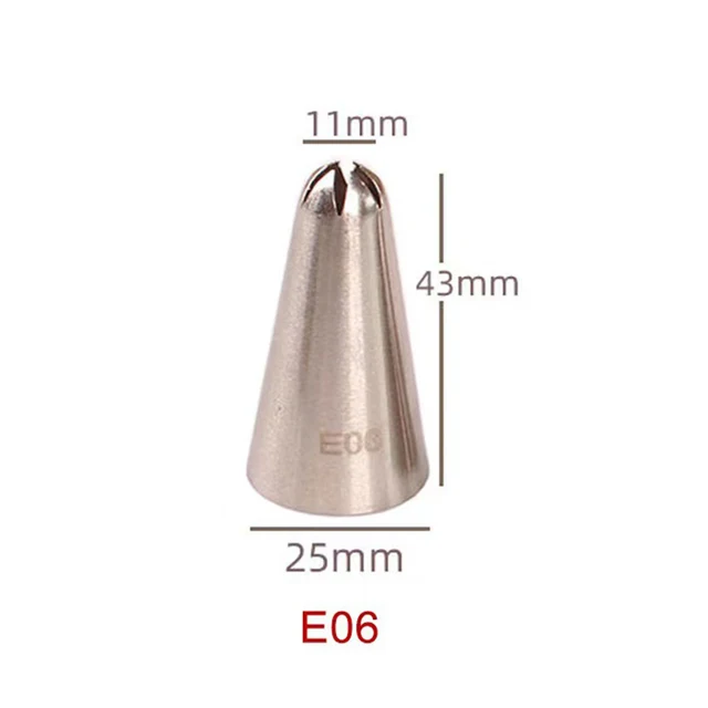 1/3pcs Piping Nozzles Set Stainless Steel Icing Nozzles Cream Cake Piping Tips For Dessert Biscuit Cup Cake, Kitchen Accessories 4
