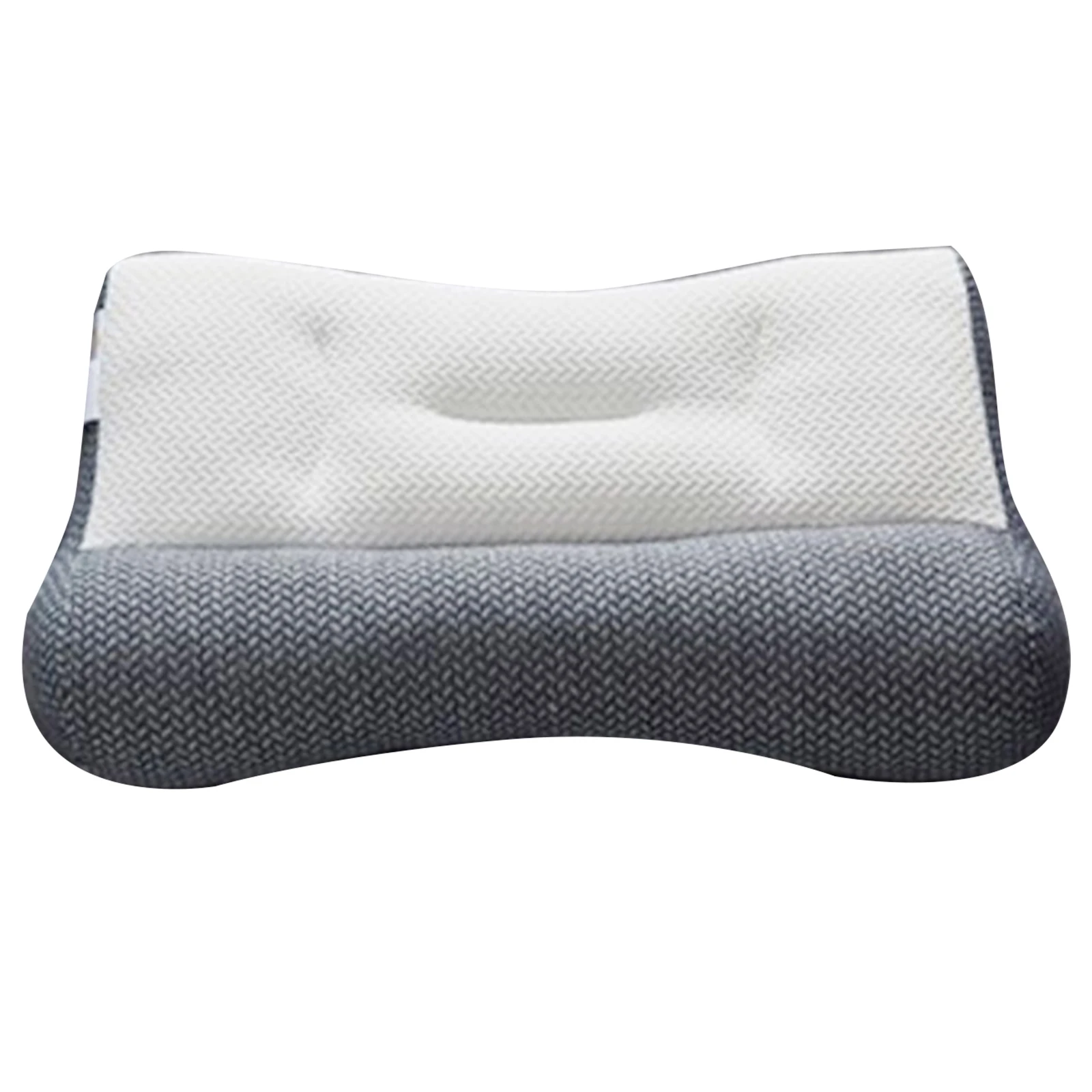 

Bed Pillow Ergonomic Pillow Orthopedic Removable Soft Knitted Fabric Adjustable Breathable For All Sleeping Positions