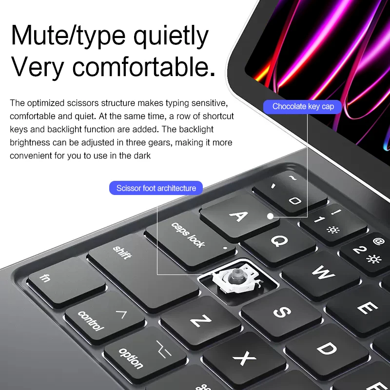 Magic Keyboard For iPad Pro 11 12.9 2022 2021 2020 2018 Air 4 5