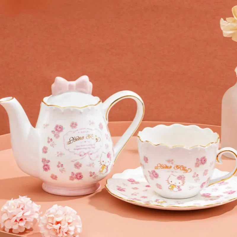 

3 шт., креативная чашка «Кэти керамическая Подарочная кружка», чайный сервиз, чайный сервиз с тарелкой, Офисная чашка для послеобеденного чая