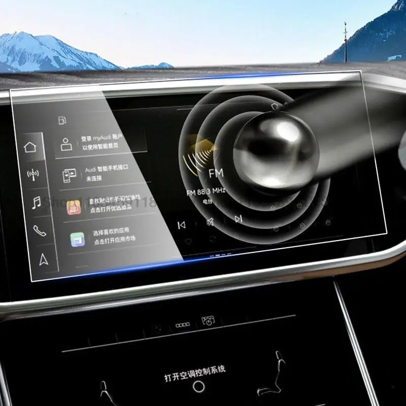 

Tempered glass screen protective film For Audi Q6 2022 2023 Car GPS navigation LCD interior anti-scratch Accessories