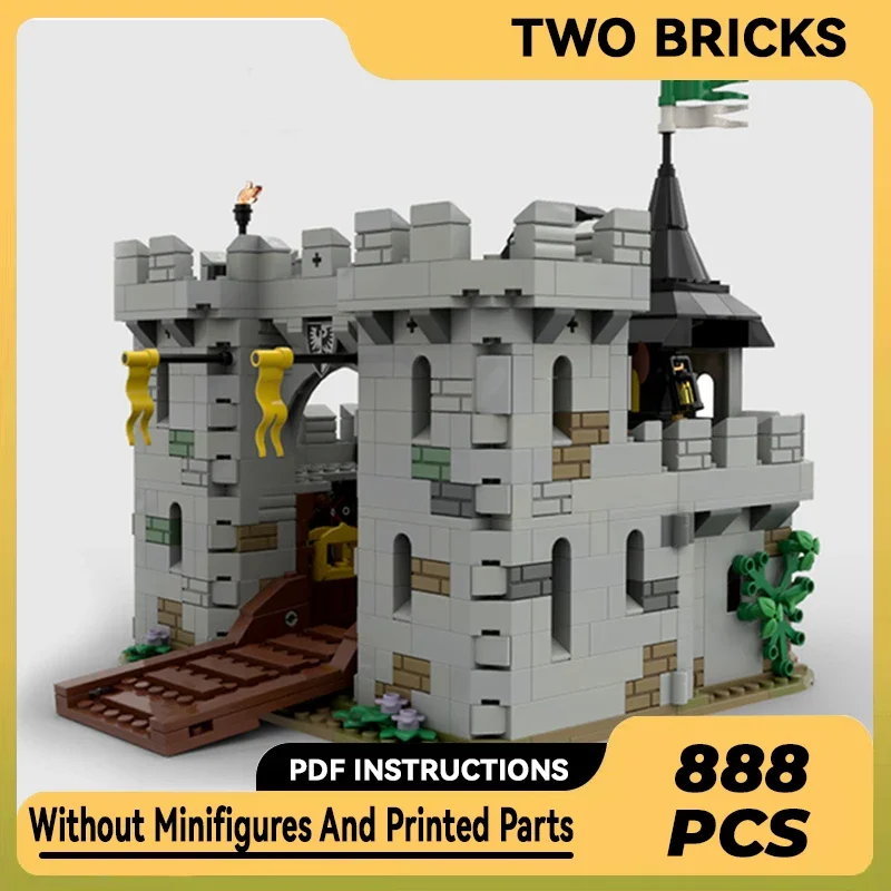 

Military Castle Model Moc Building Bricks Black Falcon's Fortress Technology Modular Blocks Gift Christmas Toy DIY Sets Assembly