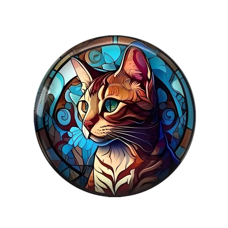패션 만다라 사랑 폴란드 Flok Art Paintings 12mm/18mm/20mm/25mm 라운드 사진 유리 카보 숑 데모 플랫 백 결과 만들기