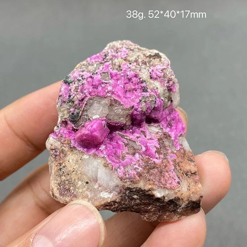 100% natural red cobalt calcite Healing crystal raw stone stone home decoration pieces