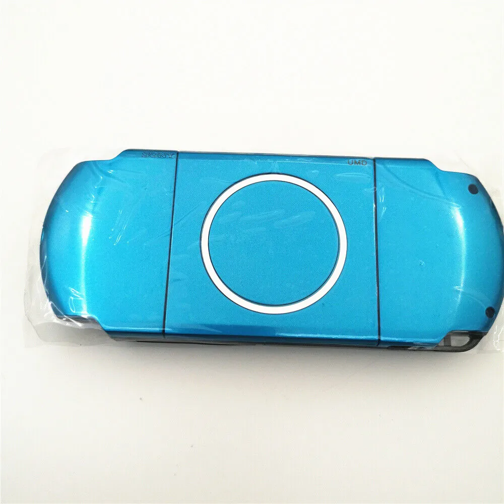 Sky Blue Full Housing Shell Case Cover Repair Part Replacement Shell Kit for PSP 3000 Game Console