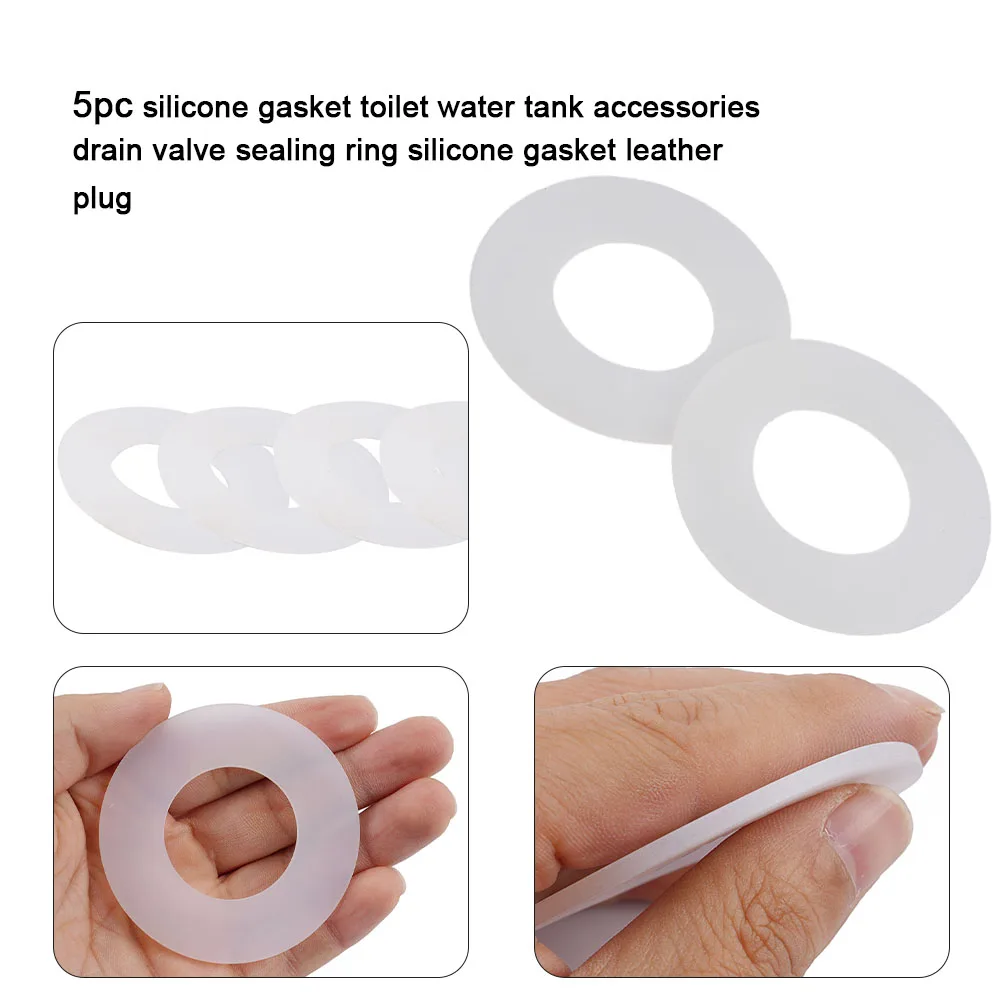 Seal Washer 5pc For Geberit Silicon Rubber Flush Valve Seal Washer Diaphragm 816.418.00.1 Household Bathroom Accessories flush valve seal washer