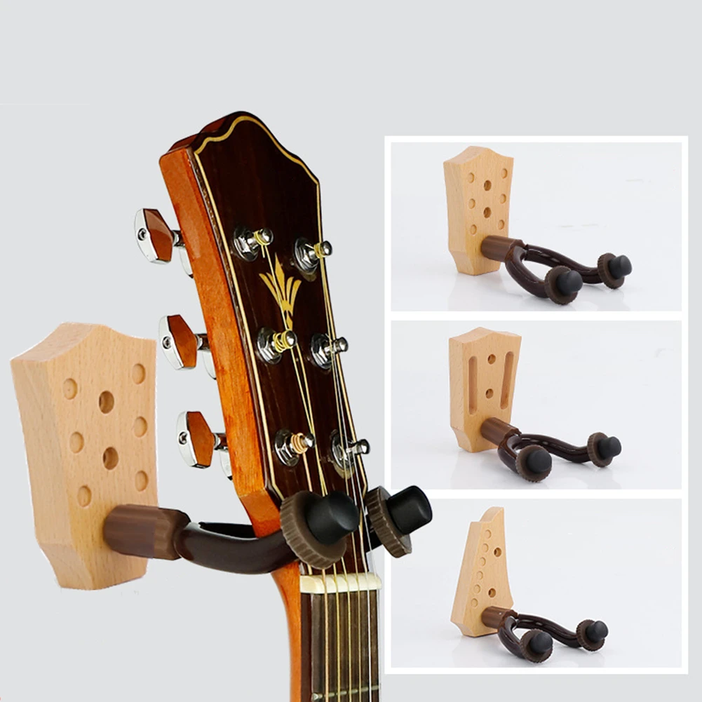 1set Wall Mount Universal Ukulele Guitar Hanger Stand Hook Holder Rack