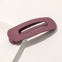 Korean Frosted Large Hair Clips - Fashionable Non-Slip Acrylic Hairpins (S1-Bean paste 11cm)