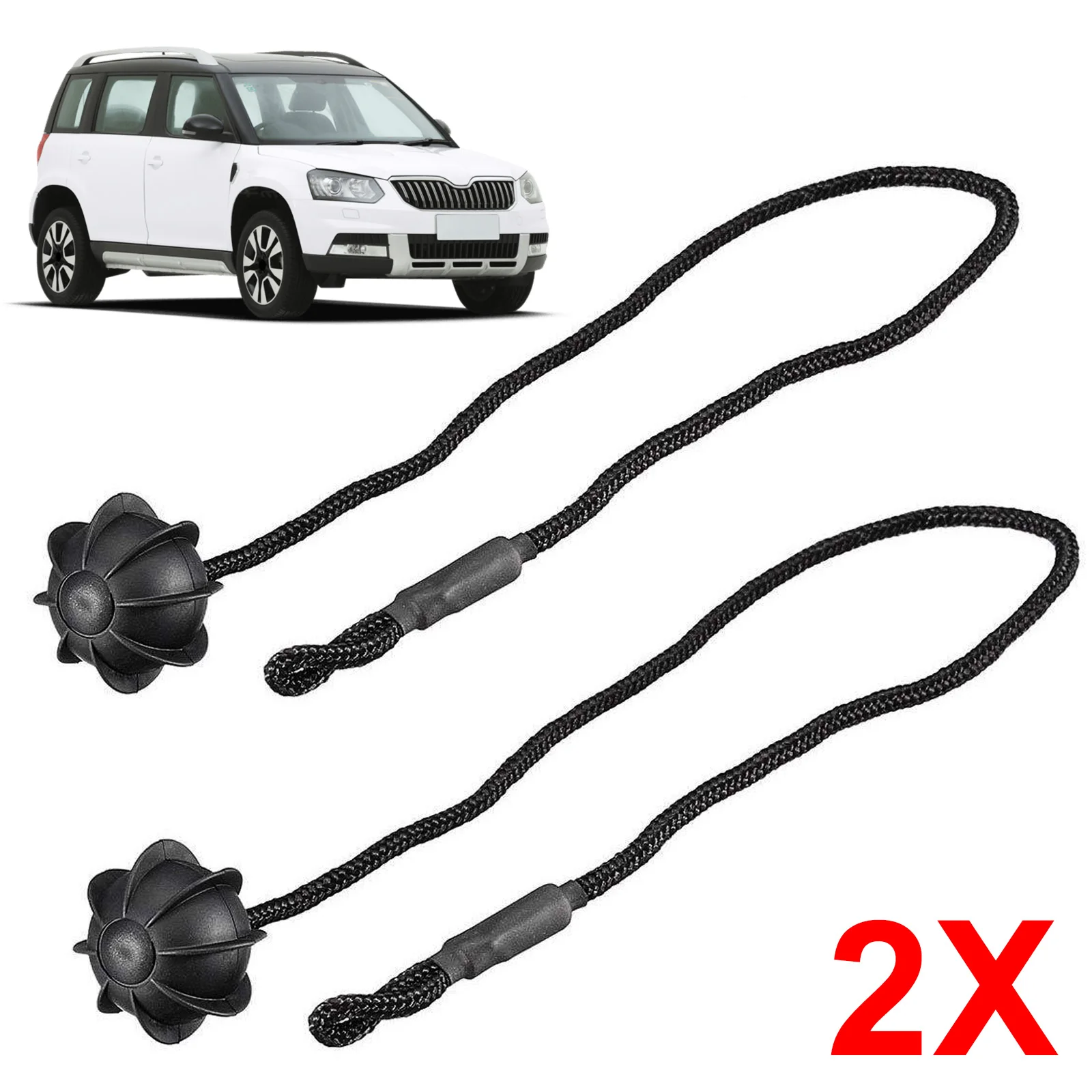1/2pcs Car Parcel Shelf String Cord Cover Rear Shelves Trunk Hang Rope