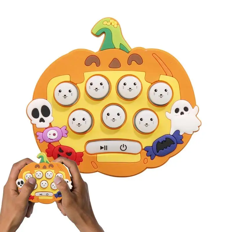 

Electronic Pop Game Halloween Light Up Bubble Pop Game 3 Modes Fidget Game Birthday Gifts Press Toy Quick Push Toy