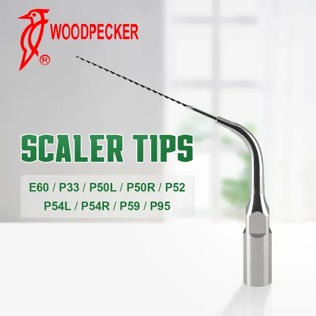 WOODPECKER Dental Ultrasonic Scaler Tip Stainless Steel Durable Non-Tooth Damaging High-Temperature Sterilization Consumable