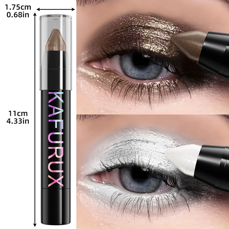 24 Colors Pearlescent Glitter Eyeshadow Eyeliner Pencil Waterproof Matte Nude Eye Shadow Eye Makeup Shimmer Highlighter Pen Tool 5