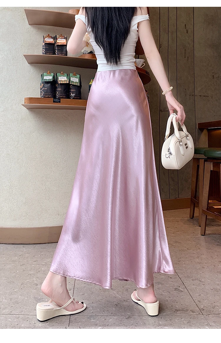 2025 Summer New: French Style 3D Flower High Waist Figure-Flattering Mermaid Tail Midi Skirt