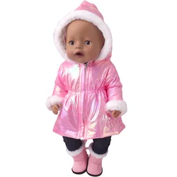 Warm Down Jacket Coat for 18-Inch Doll - Stylish Winter Doll Clothing (Rose Red Down Jacket)