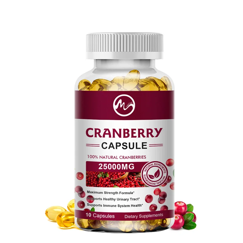 Minch Organic Cranberry Extract Soft Capsules Supports Urinary System