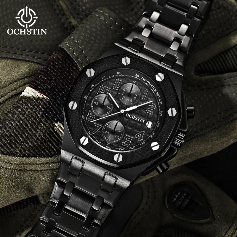 OCHSTIN Promotional Model 2024 Atmospheric Hundred Pilot's Watch Multifunction Quartz Movement Men's Quartz Watches