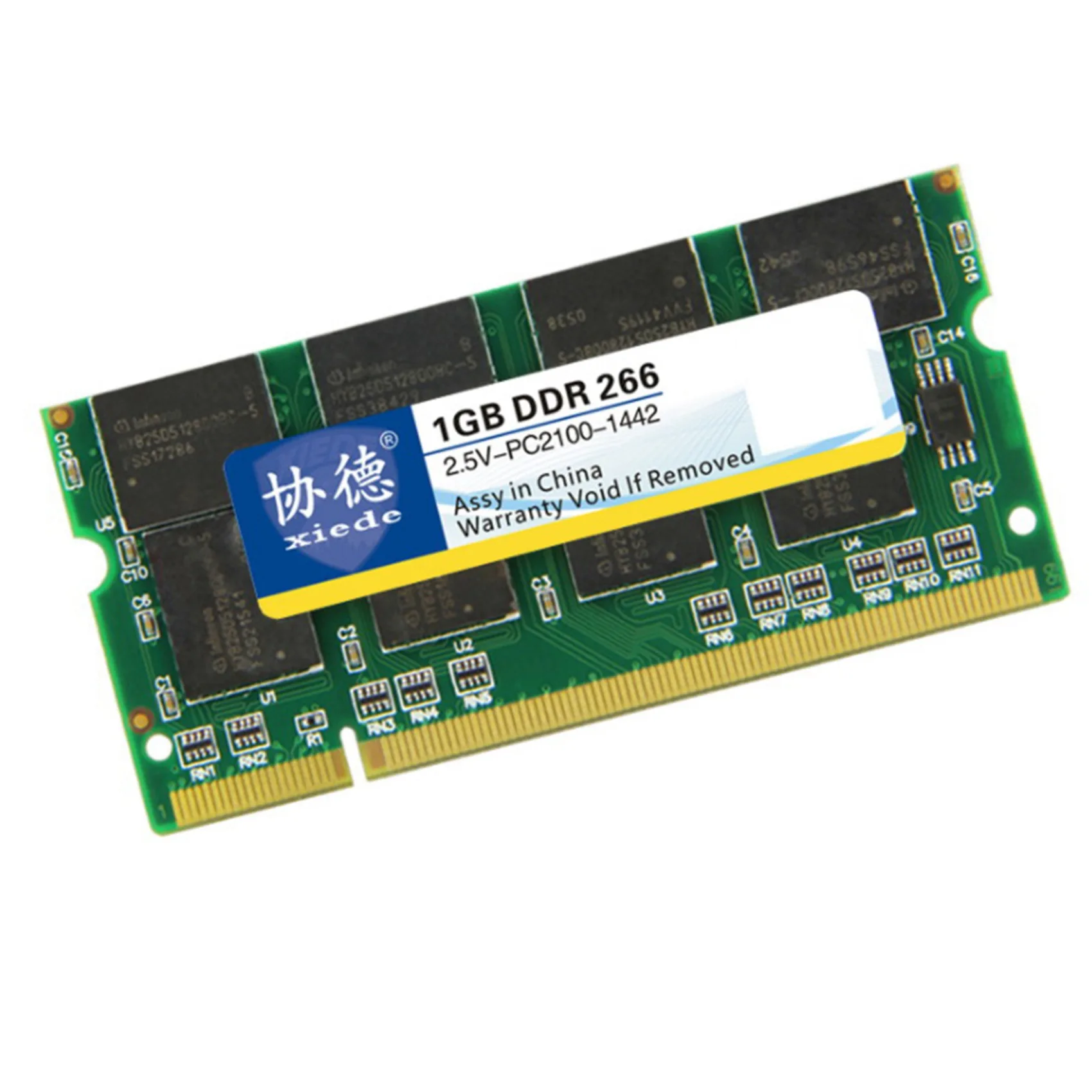 Xiede 노트북 컴퓨터 메모리 모듈, Ddr 266, 1GB Pc-2100 Ddr1 200 핀 딤, 266Mhz X009