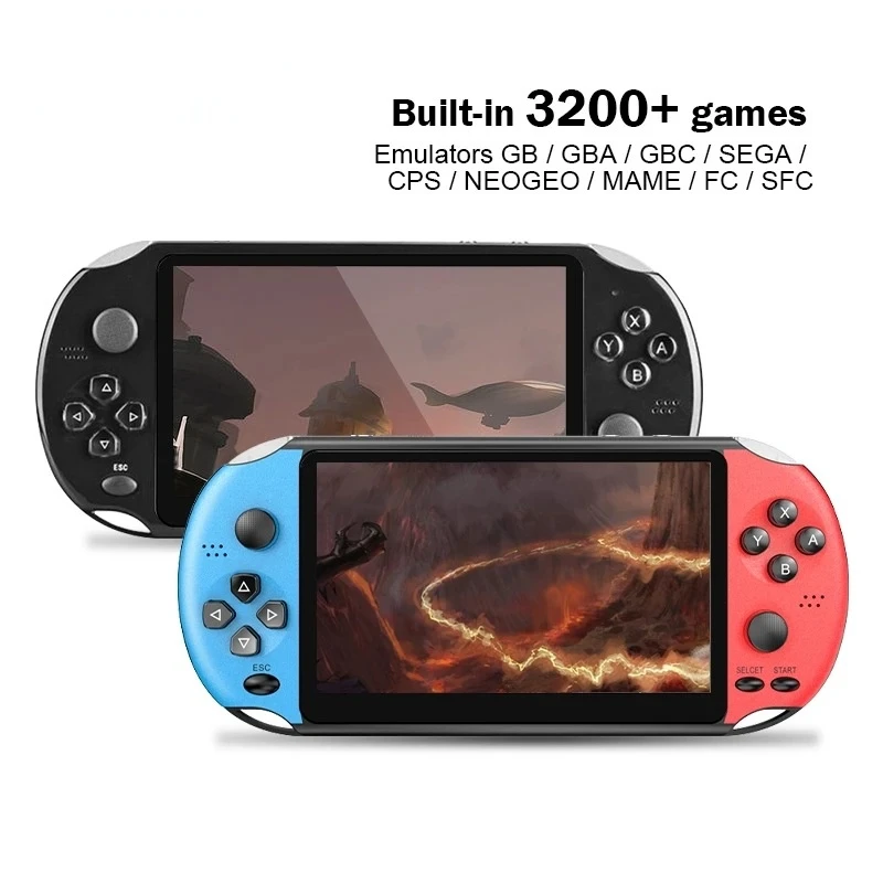 X1 / x9 / X12 handheld game console PSP nostalgic GBA / NES handheld game console 5-inch large screen handheld
