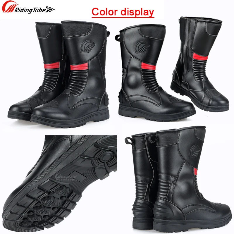 Motorcycle Boots Men Women High Boots Dirt Bike Botas Motocross Botas Moto Trunk Moto Hombre Motorboats Equipment motorcycle boots