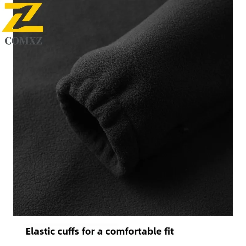 COMXZ Windbreaker Jacket 3 in 1 New Thickened Windproof Outdoor Camping Hiking Coat Travel Warm High Quality Men's Outerwear