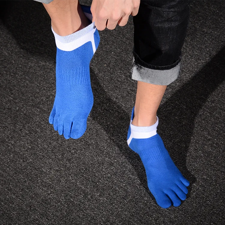 

Men Women Sports Socks Cotton Five Finger Toe Socks Non Slip Breathable Fitness Ankle Socks Running Socks