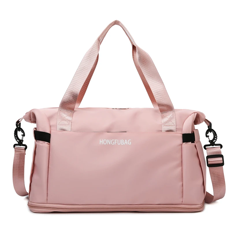 

2024 New Fashion Travel Bags For Women Large Capacity Men's Sports bag Waterproof Female Messenger Bag Dry And Wet Dropshipping