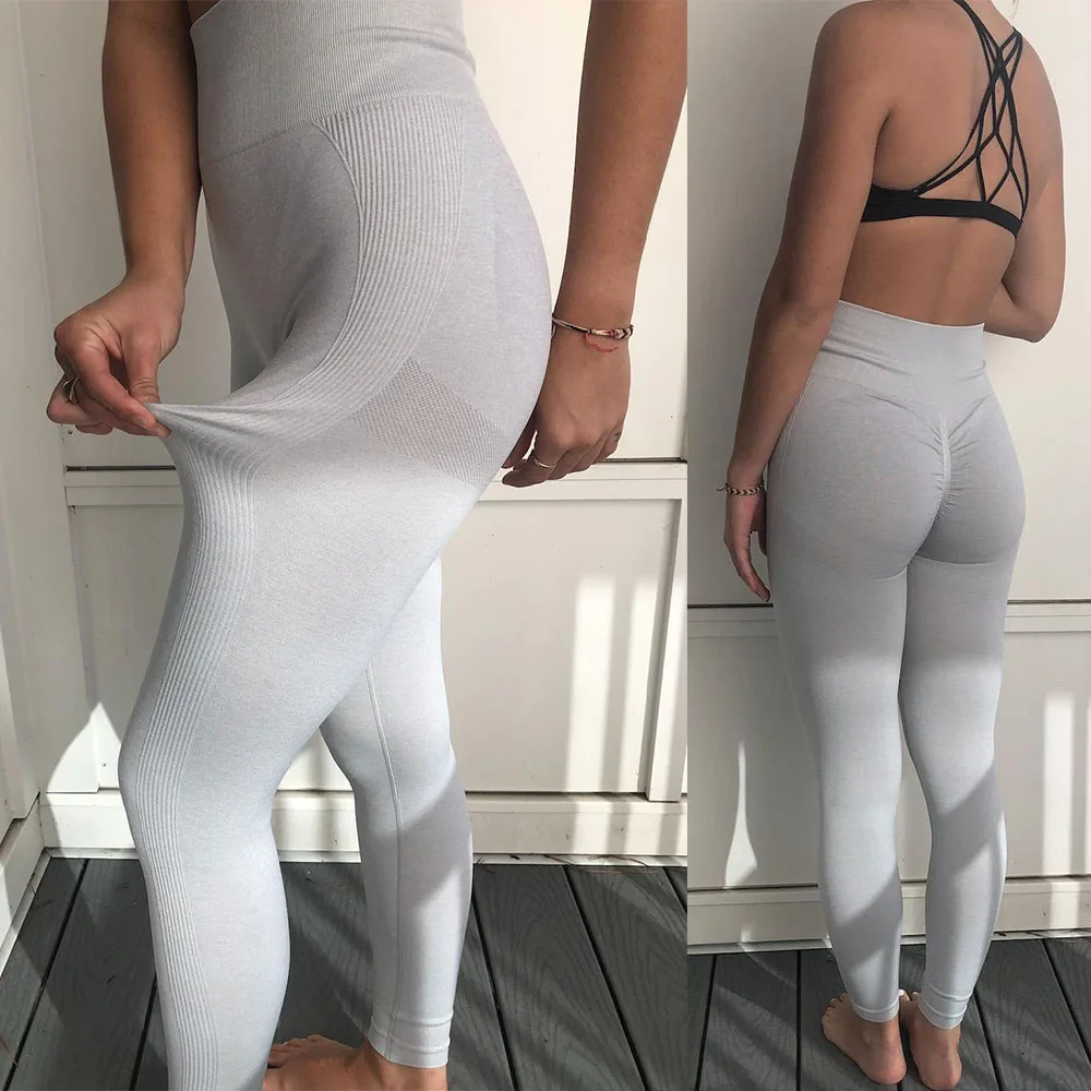 Seamless Sexy Sports Leggings For Women Solid Scrunch Gym Leggins Fitness Push Up Tights Female Training High Waist Yoga Pants sports leggings,yoga pants,female tights