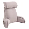 Large backrest reading pillow with arm and neck pillow filled with pearl cotton for comfortable and full support. 5