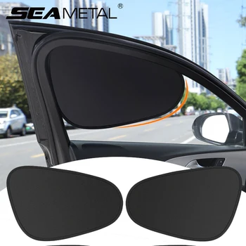 SEAMETAL Protezione parasole per finestrino laterale auto Pieghevole Copertura parasole per auto Protezione per finestrino laterale anteriore posteriore Blocco UV solare per auto