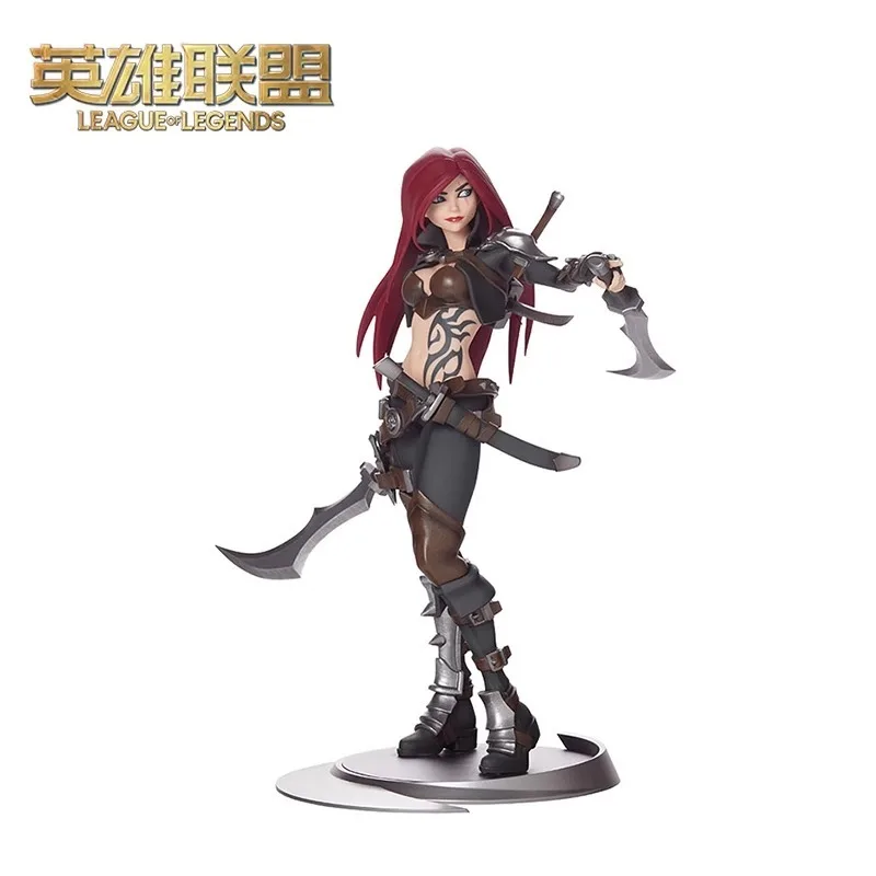 

In Stock Original League of Legends The Sinister Blade LOL Katarina Du Couteau Game Character Model Movable Doll Art Collection