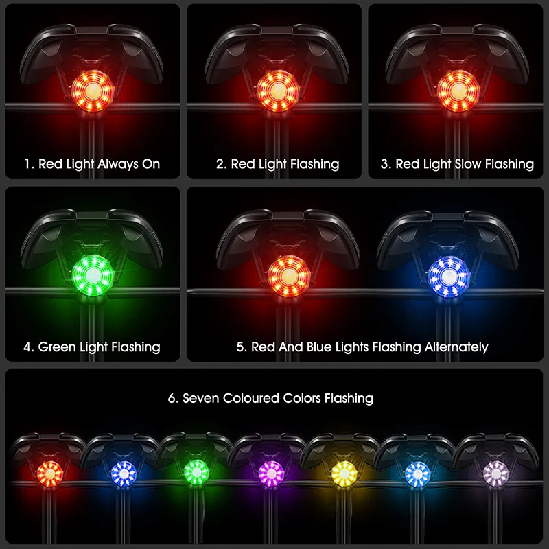 WEST BIKING Colorful Bike Taillight Smart Brake Sensor Tail Light USB Charging Mini Portable Bicycle Rear Light Bike Accessories