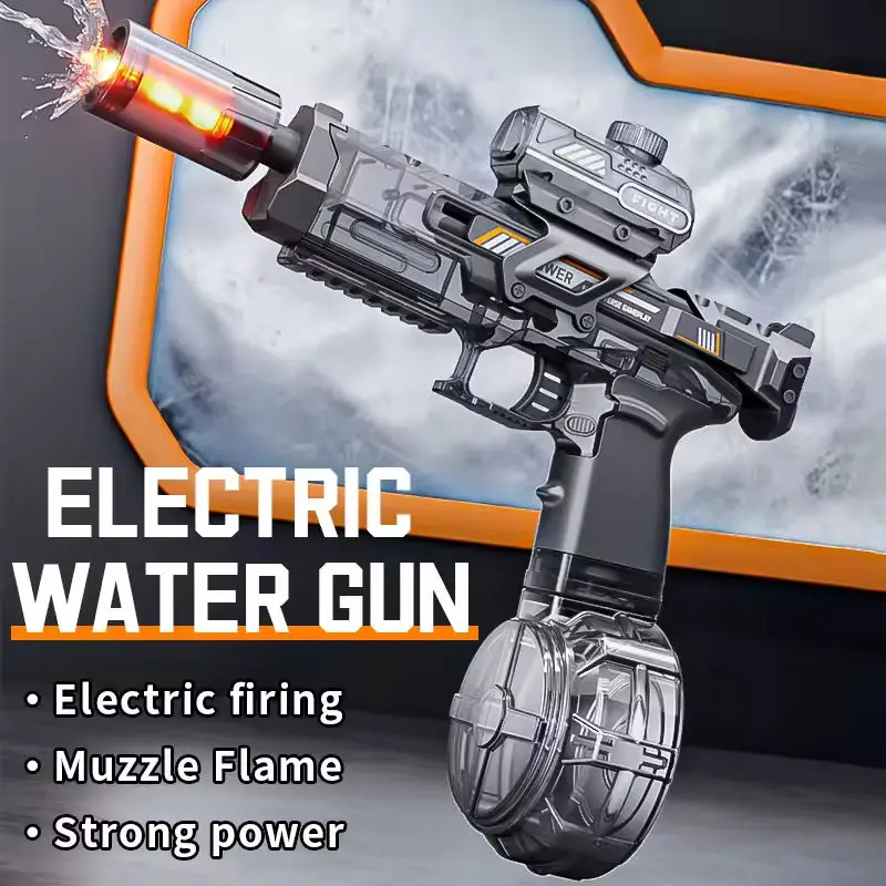 Pulse elektrische waterblaster met automatische hoge druk en groot bereik, krachtig spuitpistool voor kinderen en volwassenen, ideaal voor buitenplezier._voghion.com