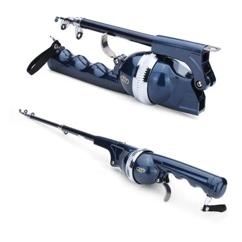 Blue Folding Telescopic Sea Rods Suit Portable Fishing Poles Telescopic  Fishing Rod Spinning Rod Camp Casting Rod Fishing Line