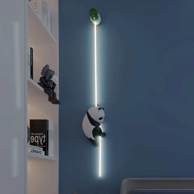 Nordic Cartoon Panda Wall Lamp 5