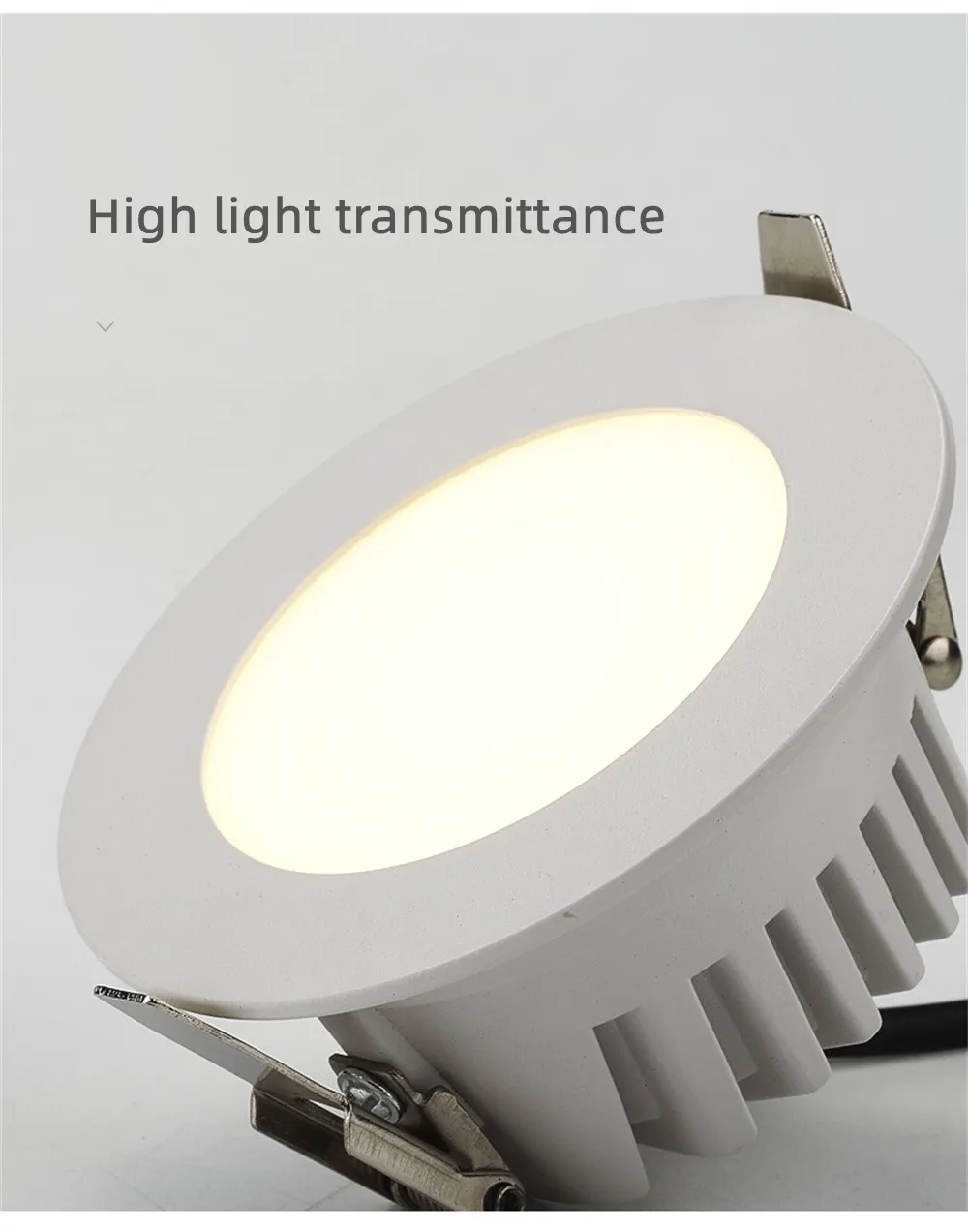 IP65 방수 화재 방지 빛 램프 7W10W12W 15W Led 천장 조명 사우나 스팀 목욕 주방 욕실 처마
