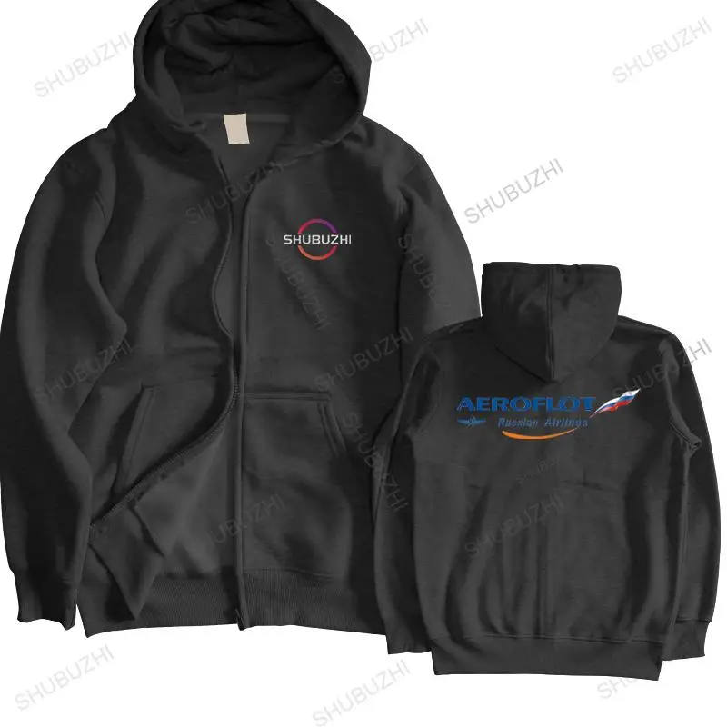 

homme cotton hoodies zipper casual sweatshirt Aeroflot Russian Airlines fashion brand spring winter hoodie zipper euro size