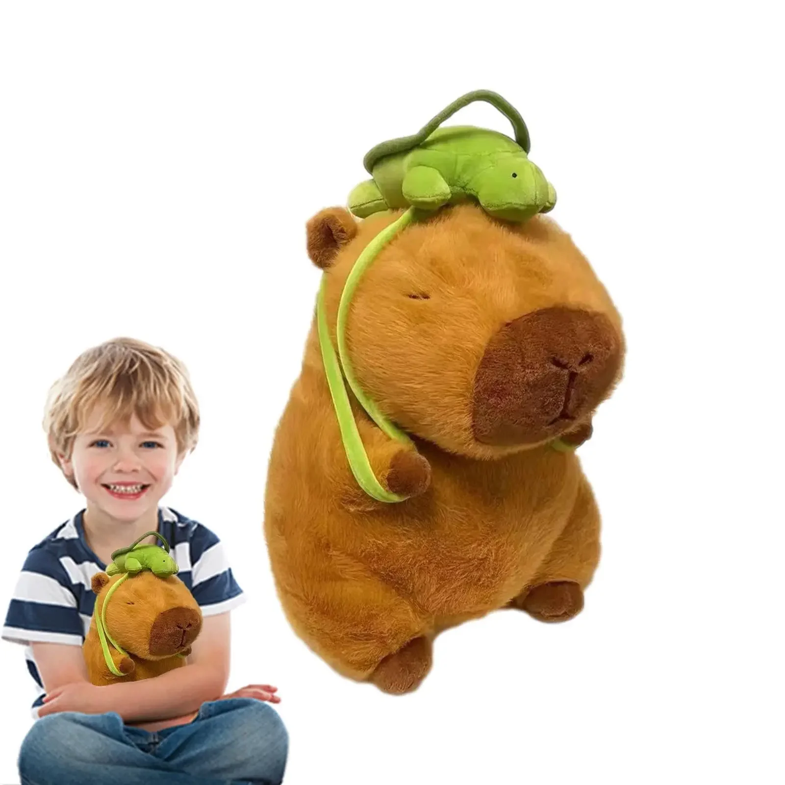 

Capybara Plush Toy 9inch Cute Capybara Stuffed Toy Capybara Doll Gift for Boys and Girls Capybara Turtle backpack Doll Pillow Ho