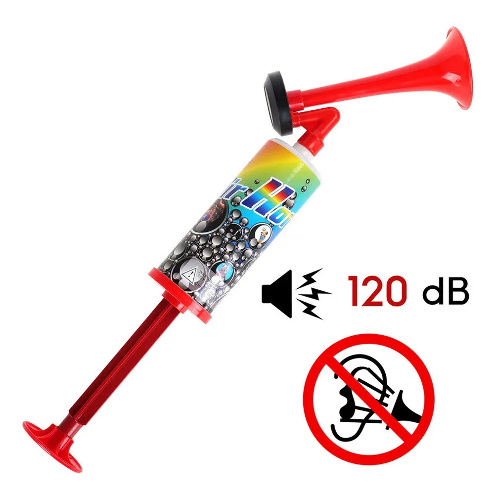 Handheld Air Horn Soccer Game Horn Loud Voice Cheering Fanfare Outdoor Security Emergency Horns for Group Games Sports Events plastic horn football noise makers