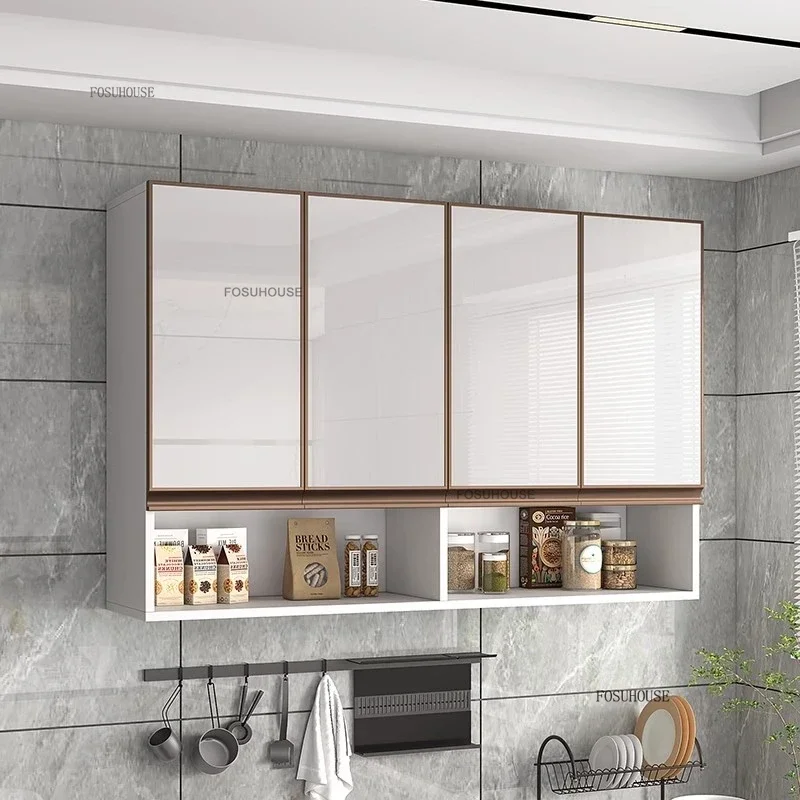 Designer Wall Mounted Kitchen Cabinets European Kitchen Furniture Home Wooden Storage Cabinet Bedroom Closet Organizer with Door 5