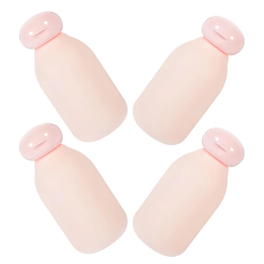 

4 Pcs Squeeze Bottle Empty Travel Size Bottles Shampoo or and Conditioner Toiletry Pe Toiletries Containers for