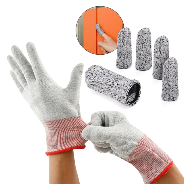 FOSHIO Vinyl Wrap Gloves Window Film Tinting Car Application Anti-Cut  Mittens Carbon Fiber Coating Hand Covering Protector Tools