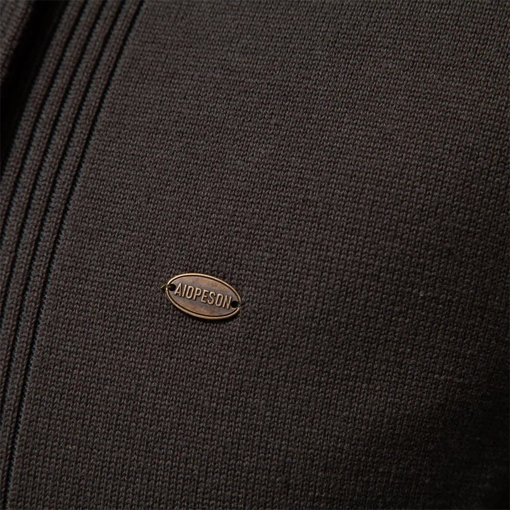 2023 nuovo Cardigan invernale in cotone per uomo maglione da uomo di qualità moda maglioni lavorati a maglia con colletto rovesciato per uomo 5