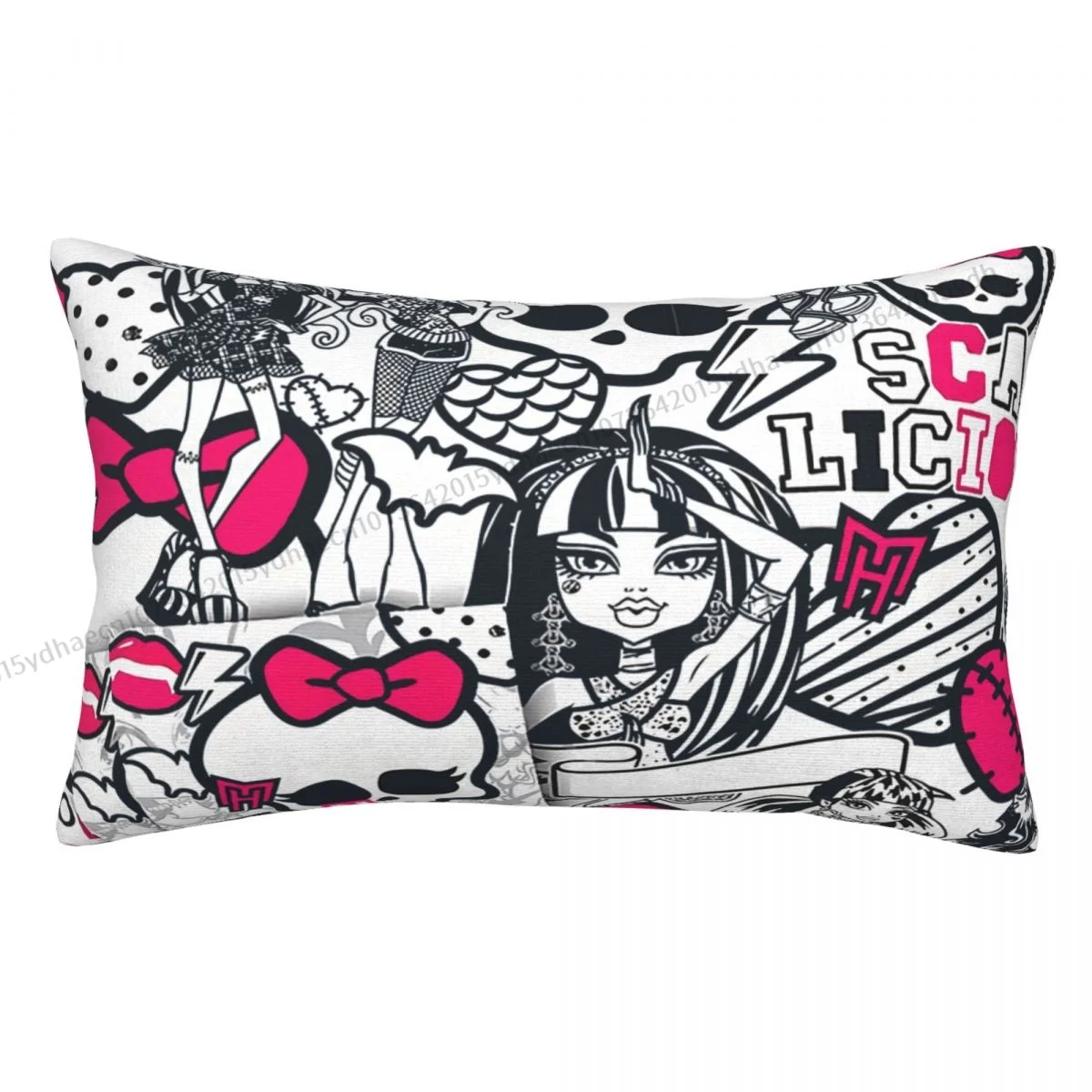 Draulaura Design Stampato Federa Monster High Doll Zaino Coussin Copre Federa Traspirante Per La Casa