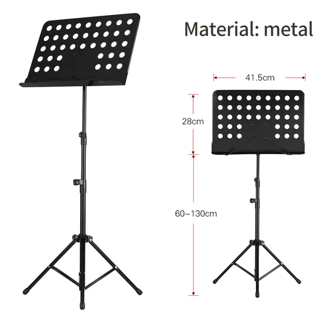 Collapsible Sheet Music Score Tripod Stand Holder Aluminum Alloy